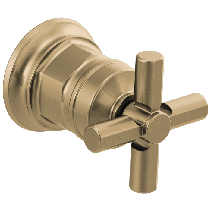 Brizo Invari HX5876 Wall Mount Lavatory Cross Handle Kit, luxe gold