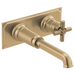 Brizo Invari HX5876 Wall Mount Lavatory Cross Handle Kit, luxe gold - view 2