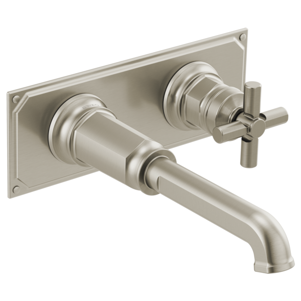 Brizo Invari HX5876 Wall Mount Lavatory Cross Handle Kit, luxe nickel - view 2