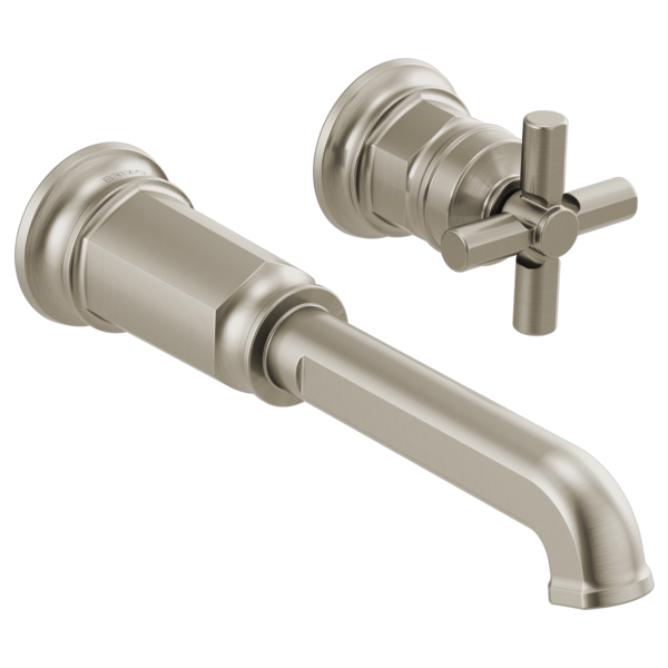 Brizo Invari HX5876 Wall Mount Lavatory Cross Handle Kit, luxe nickel - view 3