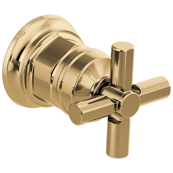 Brizo Invari HX5876 Wall Mount Lavatory Cross Handle Kit, polished gold