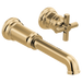 Brizo Invari HX5876 Wall Mount Lavatory Cross Handle Kit, polished gold - view 3