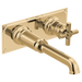Brizo Invari HX5876 Wall Mount Lavatory Cross Handle Kit, polished gold - view 4