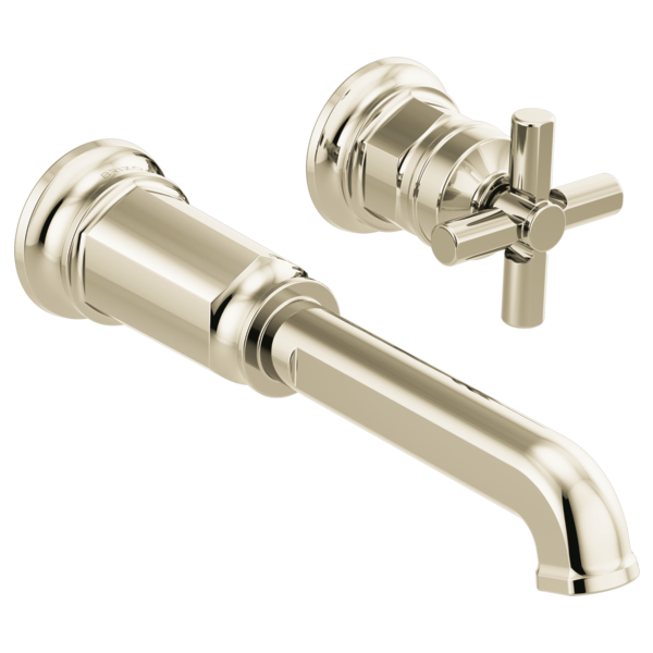 Brizo Invari HX5876 Wall Mount Lavatory Cross Handle Kit, polished nickel - view 4