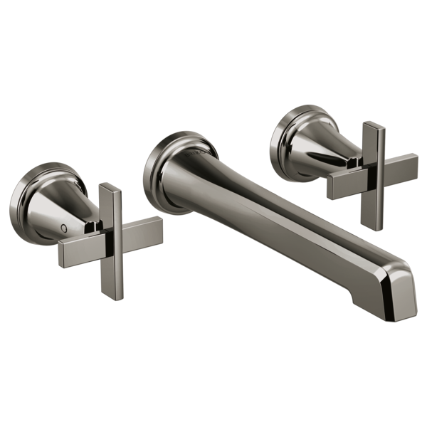 Brizo Levoir HX5898 Wall Mount Lavatory Cross Handle Kit, brilliance black onyx - view 2