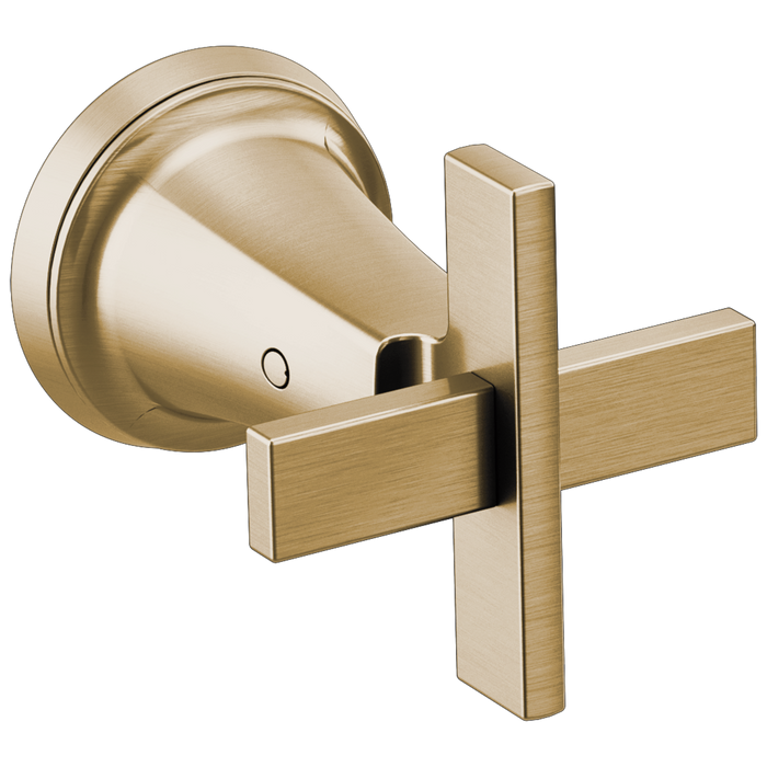 Brizo Levoir HX5898 Wall Mount Lavatory Cross Handle Kit, luxe gold