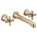 Brizo Levoir HX5898 Wall Mount Lavatory Cross Handle Kit, luxe gold - view 2