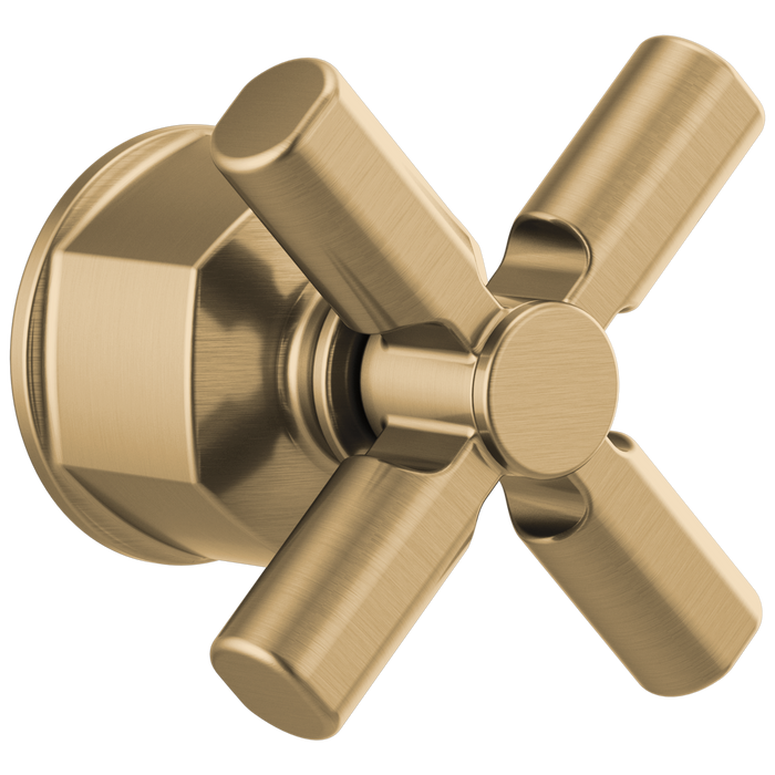 Brizo Invari HX60P76 Pressure Balance Valve Trim Cross Handle Kit, luxe gold