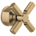 Brizo Invari HX60P76 Pressure Balance Valve Trim Cross Handle Kit, luxe gold