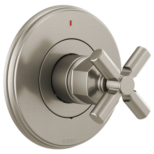 Brizo Invari HX60P76 Pressure Balance Valve Trim Cross Handle Kit, luxe nickel - view 2