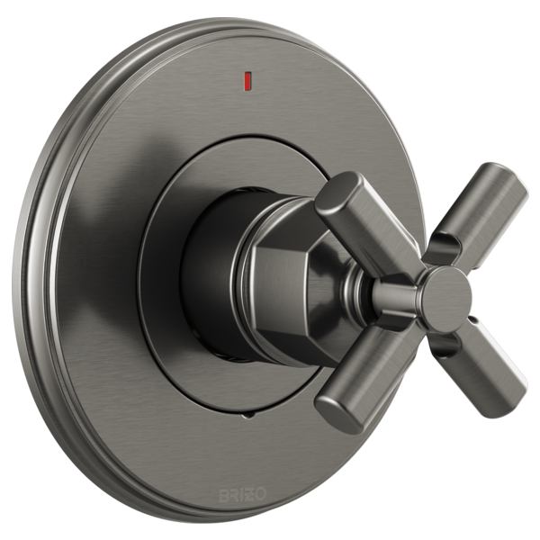 Brizo Invari HX60P76 Pressure Balance Valve Trim Cross Handle Kit, luxe steel - view 2