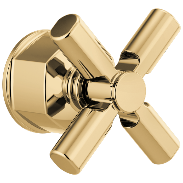 Brizo Invari HX60P76 Pressure Balance Valve Trim Cross Handle Kit, polished gold