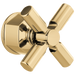 Brizo Invari HX60P76 Pressure Balance Valve Trim Cross Handle Kit, polished gold