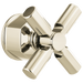 Brizo Invari HX60P76 Pressure Balance Valve Trim Cross Handle Kit, polished nickel