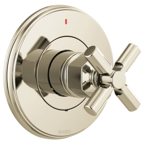 Brizo Invari HX60P76 Pressure Balance Valve Trim Cross Handle Kit, polished nickel - view 2
