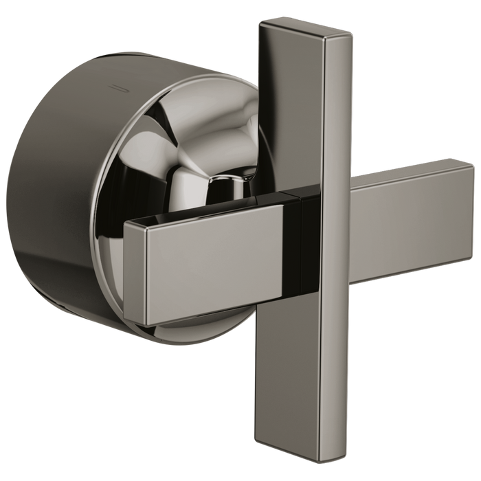 Brizo Levoir HX60P98 Pressure Balance Valve Trim Cross Handle Kit, brilliance black onyx