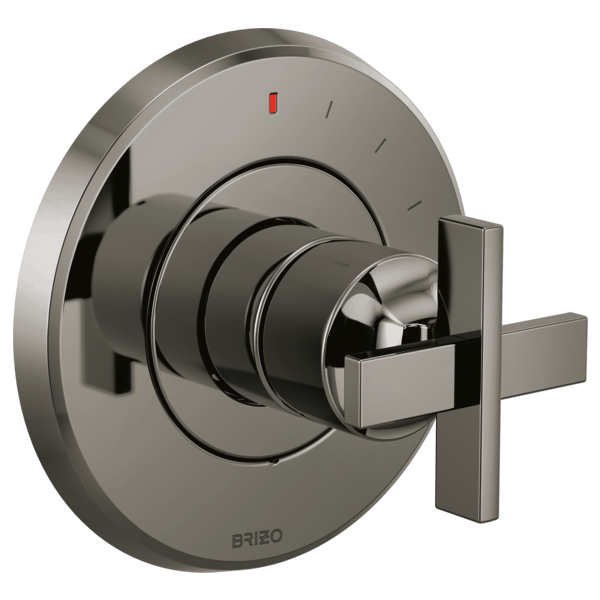Brizo Levoir HX60P98 Pressure Balance Valve Trim Cross Handle Kit, brilliance black onyx - view 2