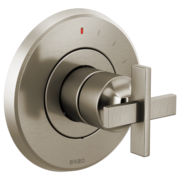 Brizo Levoir HX60P98 Pressure Balance Valve Trim Cross Handle Kit, luxe nickel - view 3