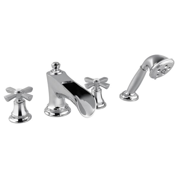 Brizo Rook HX661 Roman Tub Faucet Cross Handle Kit, chrome - view 2