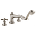Brizo Rook HX661 Roman Tub Faucet Cross Handle Kit, luxe nickel - view 5