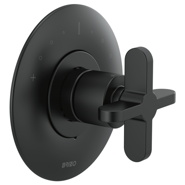 Brizo Jason Wu for Brizo HX6675 Sensori Thermostatic Valve Trim Cross Handle Kit, matte black - view 2