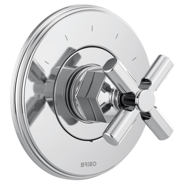 Brizo Invari HX6676 Sensori Thermostatic Valve Trim Cross Handle Kit, chrome - view 2