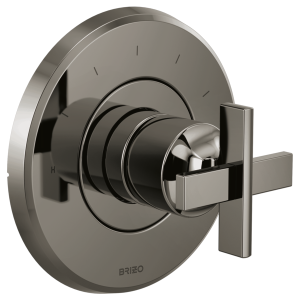 Brizo Levoir HX6698 Sensori Thermostatic Valve Trim Cross Handle Kit, brilliance black onyx - view 2