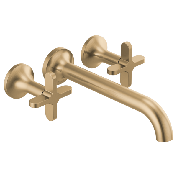 Brizo Jason Wu for Brizo HX70475 Wall Mount Tub Filler Cross Handles, luxe gold - view 2
