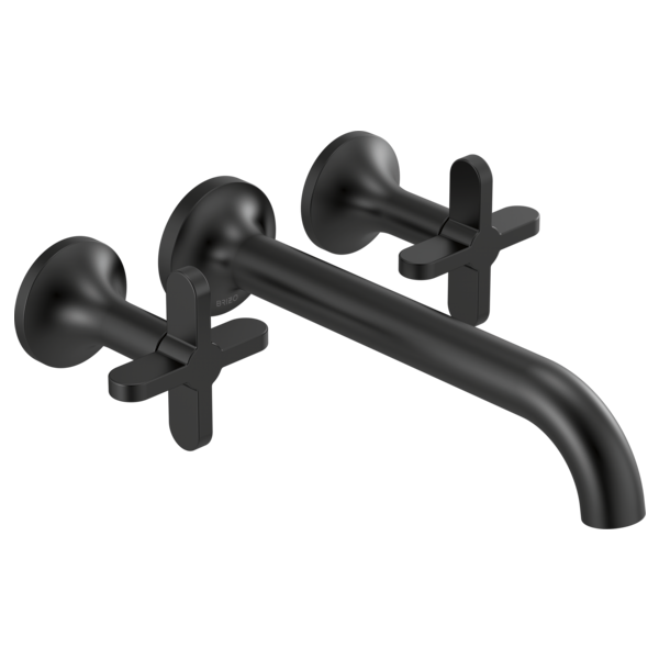 Brizo Jason Wu for Brizo HX70475 Wall Mount Tub Filler Cross Handles, matte black - view 2