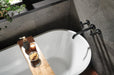 Brizo Jason Wu for Brizo HX70475 Wall Mount Tub Filler Cross Handles, matte black - view 5