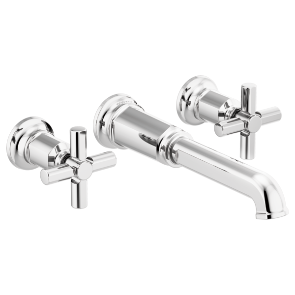 Brizo Invari HX70476 Two-Handle Wall Mount Tub Filler Cross Handle Kit, chrome - view 2