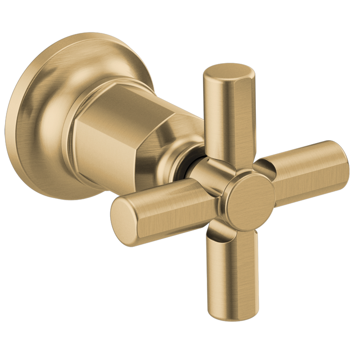 Brizo Invari HX70476 Two-Handle Wall Mount Tub Filler Cross Handle Kit, luxe gold
