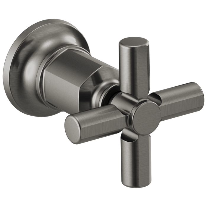 Brizo Invari HX70476 Two-Handle Wall Mount Tub Filler Cross Handle Kit, luxe steel
