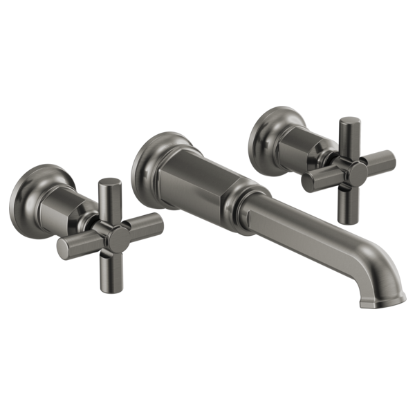 Brizo Invari HX70476 Two-Handle Wall Mount Tub Filler Cross Handle Kit, luxe steel - view 2