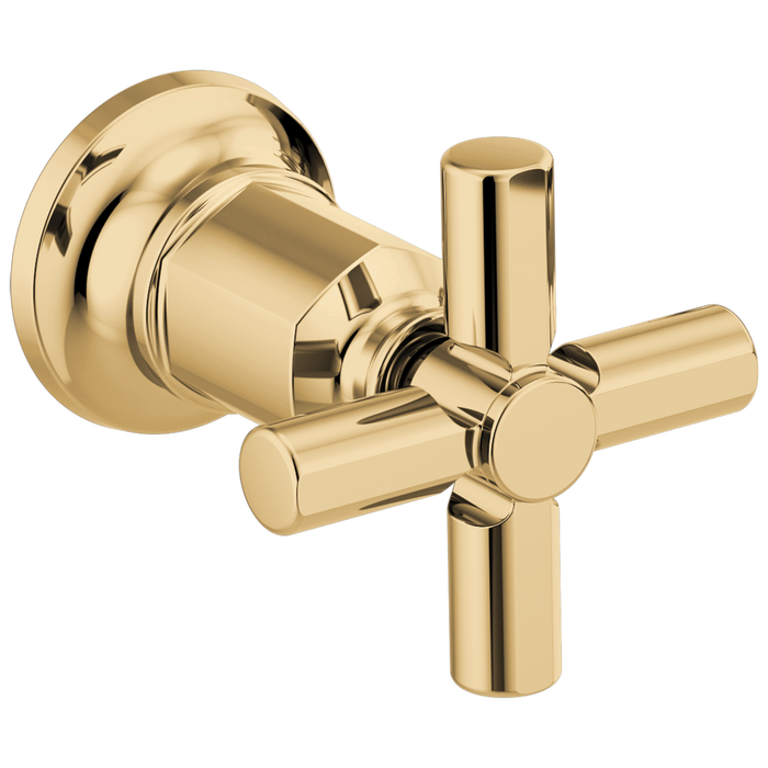 Brizo Invari HX70476 Two-Handle Wall Mount Tub Filler Cross Handle Kit, polished gold