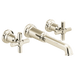Brizo Invari HX70476 Two-Handle Wall Mount Tub Filler Cross Handle Kit, polished nickel - view 2