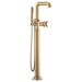 Brizo Invari HX7076 Single-Handle Floor Mount Tub Filler Cross Handle Kit, luxe gold - view 2