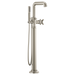 Brizo Invari HX7076 Single-Handle Floor Mount Tub Filler Cross Handle Kit, luxe nickel - view 2