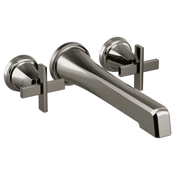 Brizo Levoir HX7098 Wall Mount Cross Handle Kit, brilliance black onyx - view 2