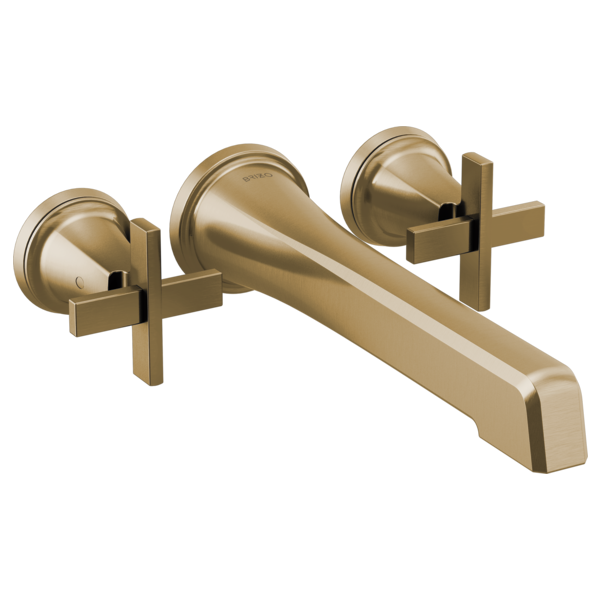 Brizo Levoir HX7098 Wall Mount Cross Handle Kit, luxe gold - view 2