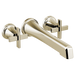 Brizo Levoir HX7098 Wall Mount Cross Handle Kit, polished nickel - view 2