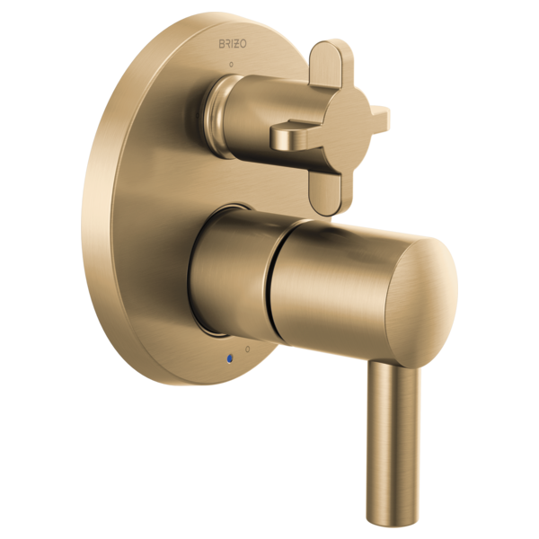 Brizo Jason Wu for Brizo HX75P75 Pressure Balance Integrated Trim Cross Handles, luxe gold - view 3