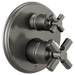 Brizo Invari HX75P76 Pressure Balance Valve with Integrated Diverter Trim Cross Handle Kit, luxe steel - view 3