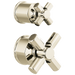 Brizo Invari HX75P76 Pressure Balance Valve with Integrated Diverter Trim Cross Handle Kit, polished nickel