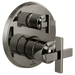 Brizo Levoir HX75P98 Pressure Balance Valve with Integrated Diverter Trim Cross Handle Kit, brilliance black onyx - view 3