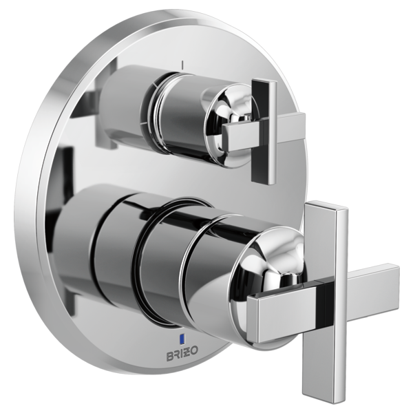 Brizo Levoir HX75P98 Pressure Balance Valve with Integrated Diverter Trim Cross Handle Kit, chrome - view 2