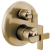 Brizo Levoir HX75P98 Pressure Balance Valve with Integrated Diverter Trim Cross Handle Kit, luxe gold - view 3
