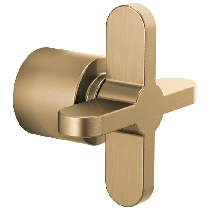 Brizo Jason Wu for Brizo HX975 3 And 6 Function Diverter Trim Cross Handle Kit, luxe gold