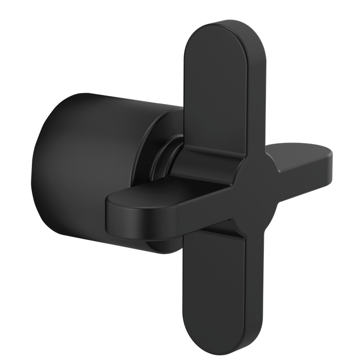 Brizo Jason Wu for Brizo HX975 3 And 6 Function Diverter Trim Cross Handle Kit, matte black