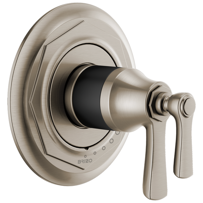 Brizo Rook T60061 TempAssure Thermostatic Valve Trim, luxe nickel matte black